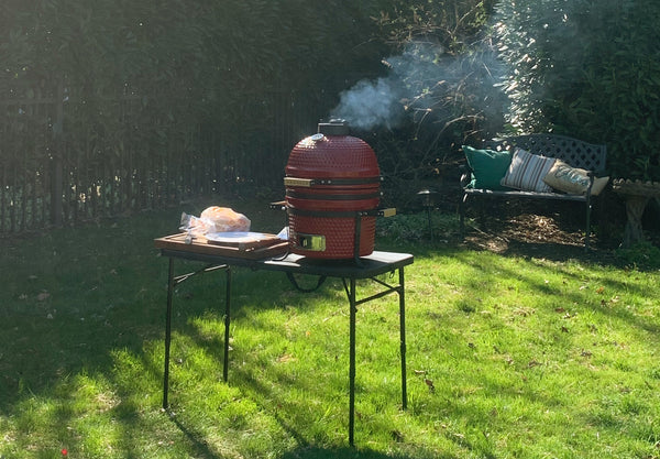 How to Setup for Smoking on a Kamado Grill | Vessils Smoking Setup Guide