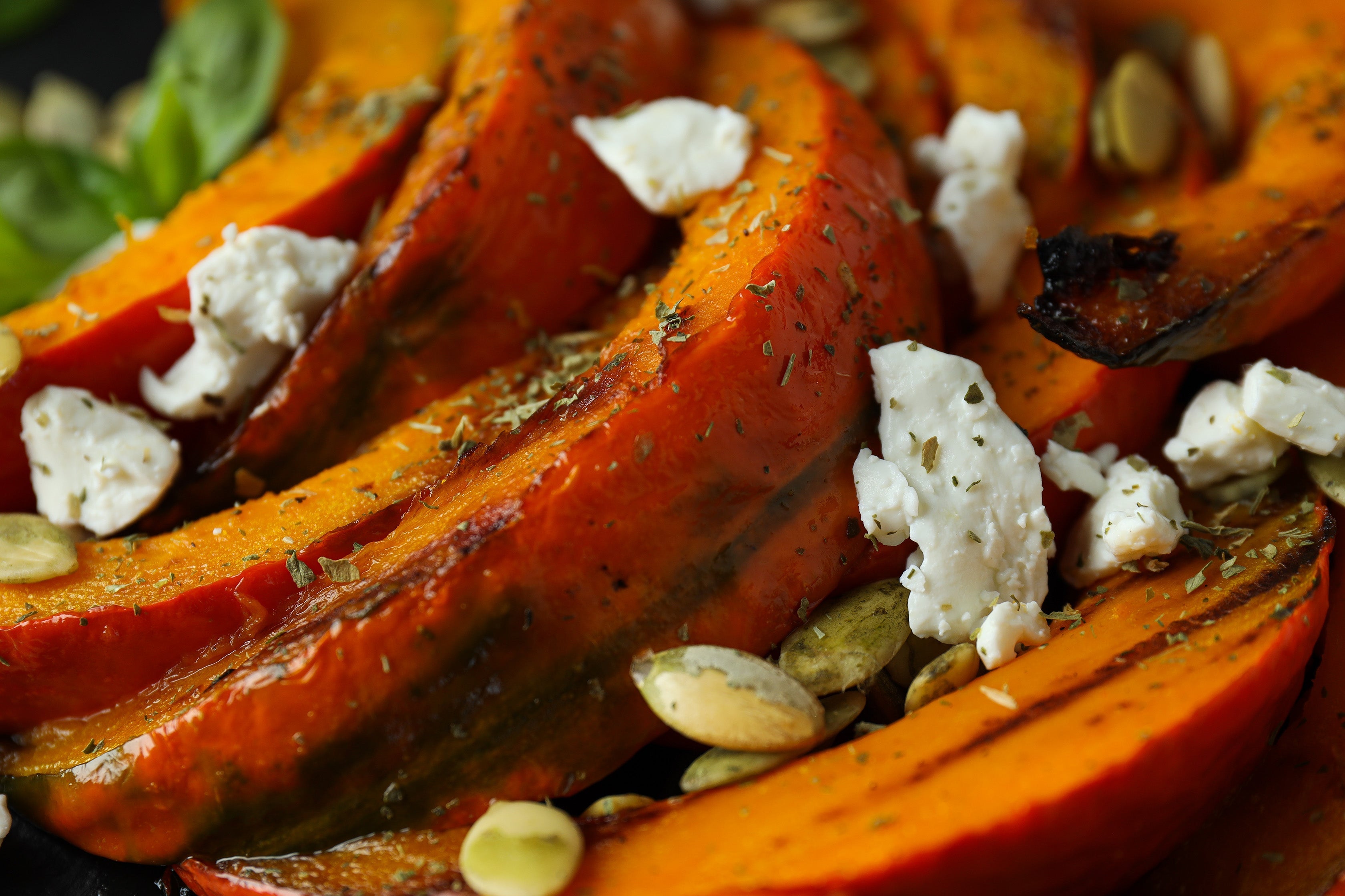 Kamado Grilled Pumpkin Slices with Feta: Smoky Perfection