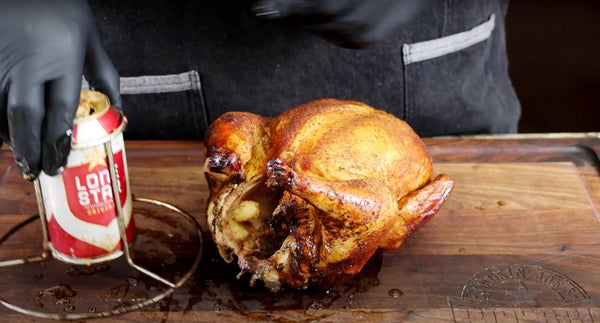 Smoky Sensation: Mastering Beer-Can Chicken at 400°F