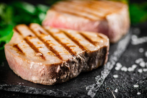 Perfect Grilled Tuna Steaks on a Kamado: Seared BBQ Mastery
