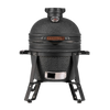 VESSILS Fleet Compact - 16" Kamado Charcoal Grill Full Set with Accessories Diamond Black (13.4-in W)