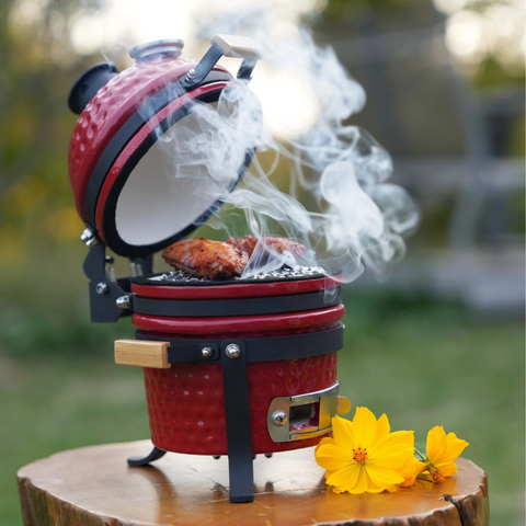 VESSILS Mini Kamado Charcoal Grill (4.5-in W)