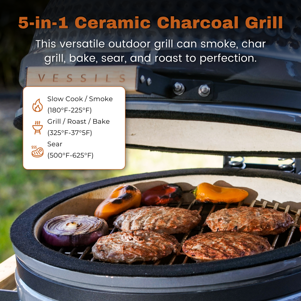 Ceramic outdoor grill hot sale