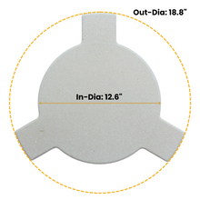 VESSILS Heat Deflector Stone for Full-size Kamado Grills (3 Size Options)