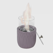 VESSILS Tabletop Ceramic Fire Pit - Mini Portable Rubbing Alcohol Fireplace for Indoor and Outdoor use
